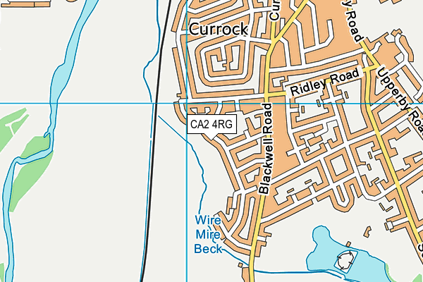 CA2 4RG map - OS VectorMap District (Ordnance Survey)
