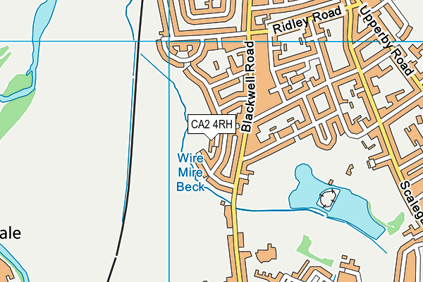 CA2 4RH map - OS VectorMap District (Ordnance Survey)