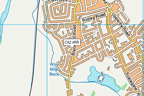 CA2 4RR map - OS VectorMap District (Ordnance Survey)