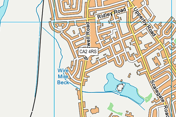 CA2 4RS map - OS VectorMap District (Ordnance Survey)