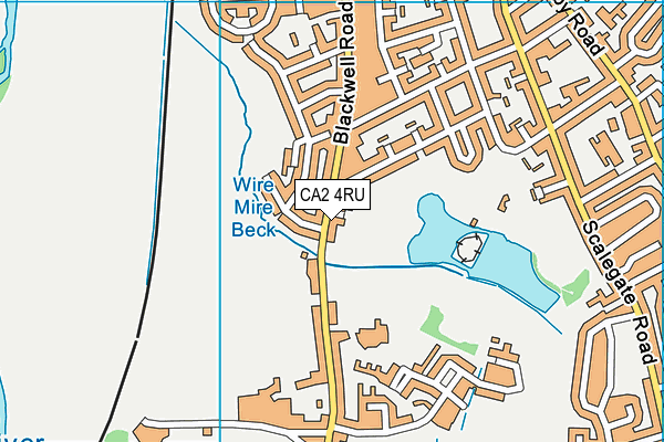 CA2 4RU map - OS VectorMap District (Ordnance Survey)