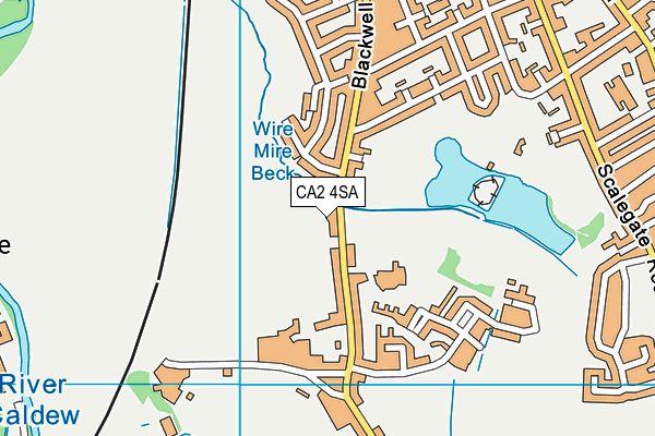 CA2 4SA map - OS VectorMap District (Ordnance Survey)