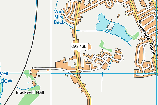 CA2 4SB map - OS VectorMap District (Ordnance Survey)
