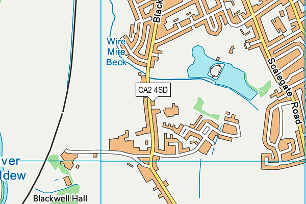 CA2 4SD map - OS VectorMap District (Ordnance Survey)