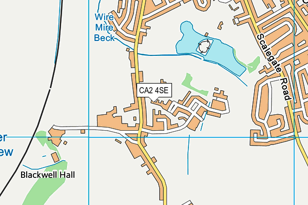 CA2 4SE map - OS VectorMap District (Ordnance Survey)