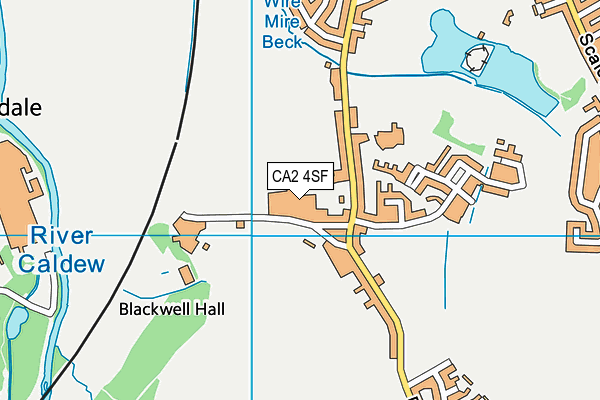 CA2 4SF map - OS VectorMap District (Ordnance Survey)