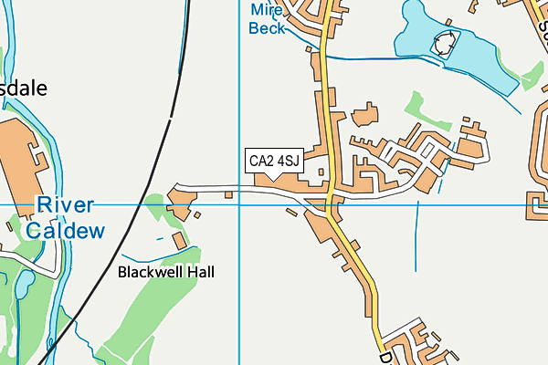CA2 4SJ map - OS VectorMap District (Ordnance Survey)