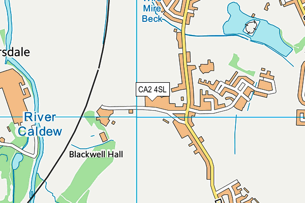 CA2 4SL map - OS VectorMap District (Ordnance Survey)