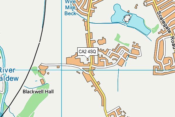 CA2 4SQ map - OS VectorMap District (Ordnance Survey)