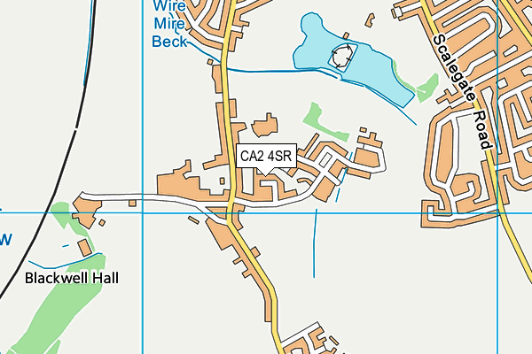 CA2 4SR map - OS VectorMap District (Ordnance Survey)