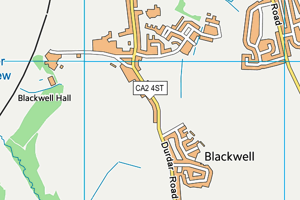 CA2 4ST map - OS VectorMap District (Ordnance Survey)