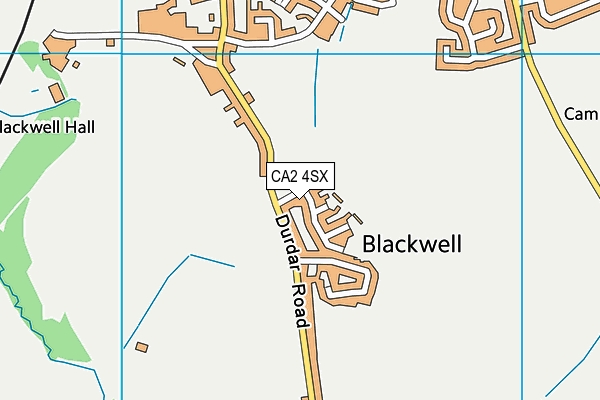 CA2 4SX map - OS VectorMap District (Ordnance Survey)