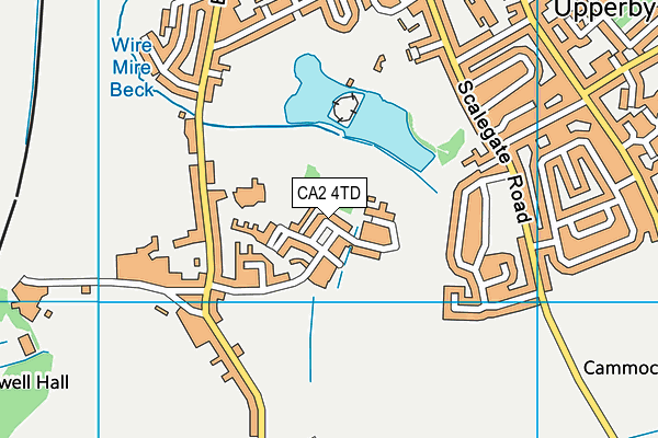 CA2 4TD map - OS VectorMap District (Ordnance Survey)