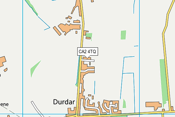 CA2 4TQ map - OS VectorMap District (Ordnance Survey)