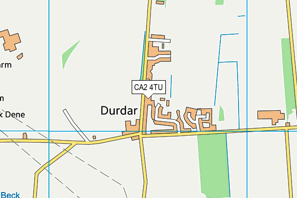 CA2 4TU map - OS VectorMap District (Ordnance Survey)