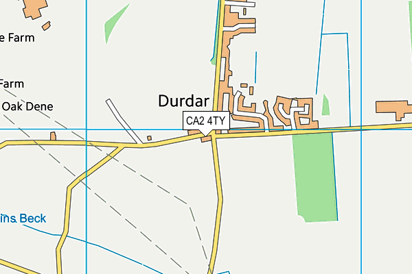 CA2 4TY map - OS VectorMap District (Ordnance Survey)