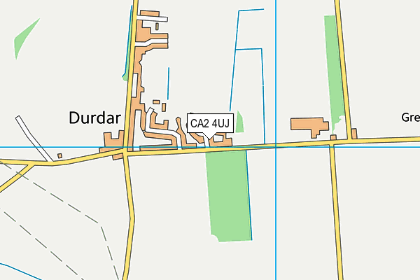 CA2 4UJ map - OS VectorMap District (Ordnance Survey)