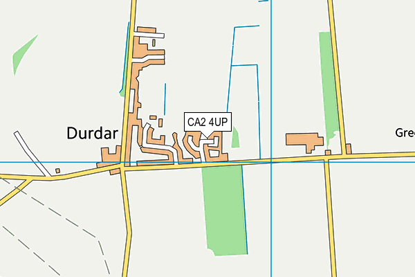 CA2 4UP map - OS VectorMap District (Ordnance Survey)