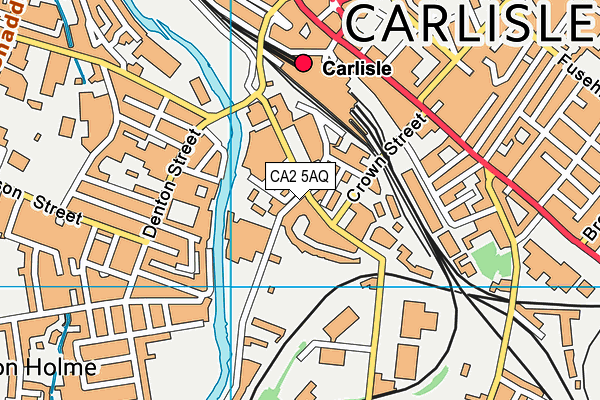 Soccerworld Carlisle map (CA2 5AQ) - OS VectorMap District (Ordnance Survey)