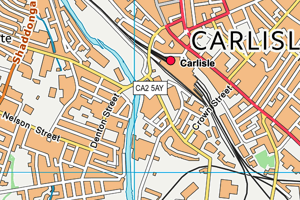 CA2 5AY map - OS VectorMap District (Ordnance Survey)