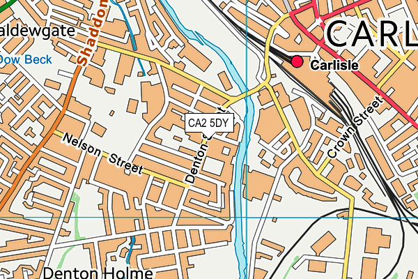 CA2 5DY map - OS VectorMap District (Ordnance Survey)