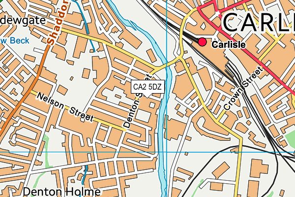 CA2 5DZ map - OS VectorMap District (Ordnance Survey)