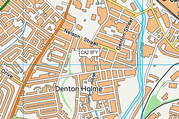 CA2 5FY map - OS VectorMap District (Ordnance Survey)