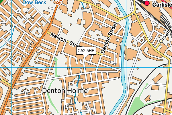 CA2 5HE map - OS VectorMap District (Ordnance Survey)