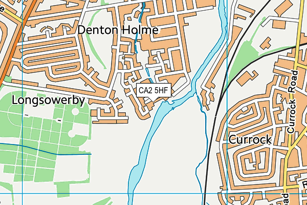 CA2 5HF map - OS VectorMap District (Ordnance Survey)
