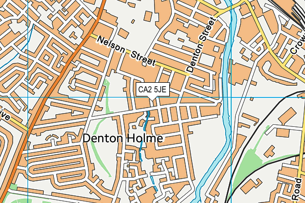 CA2 5JE map - OS VectorMap District (Ordnance Survey)