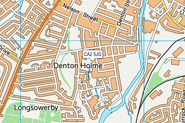 CA2 5JG map - OS VectorMap District (Ordnance Survey)