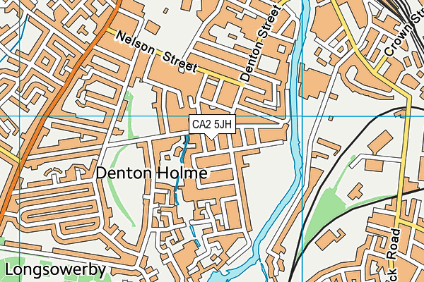 CA2 5JH map - OS VectorMap District (Ordnance Survey)