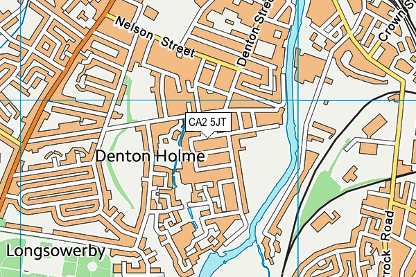 CA2 5JT map - OS VectorMap District (Ordnance Survey)