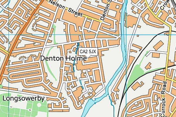 CA2 5JX map - OS VectorMap District (Ordnance Survey)