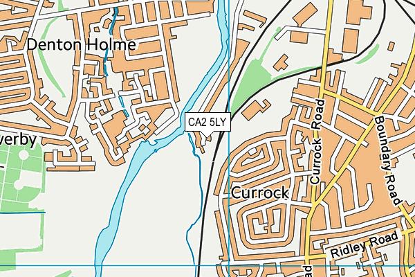 CA2 5LY map - OS VectorMap District (Ordnance Survey)