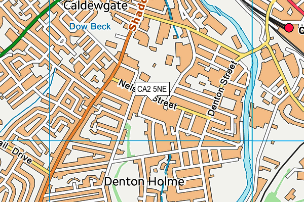 CA2 5NE map - OS VectorMap District (Ordnance Survey)
