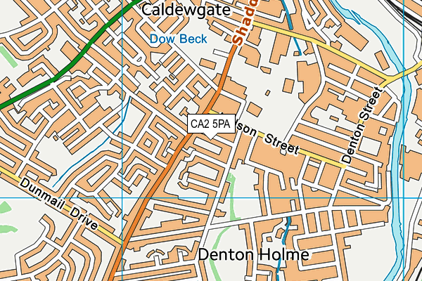 CA2 5PA map - OS VectorMap District (Ordnance Survey)