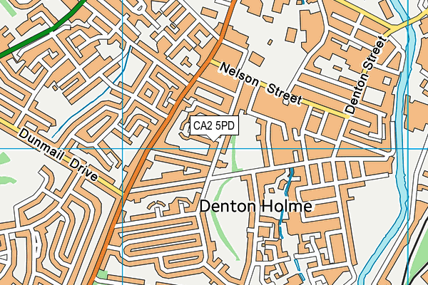 CA2 5PD map - OS VectorMap District (Ordnance Survey)