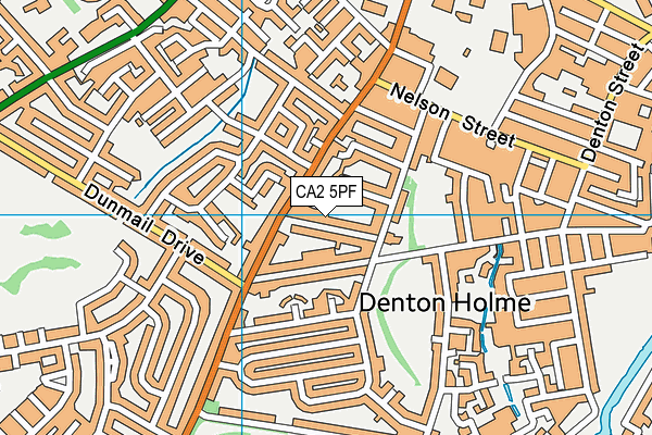 CA2 5PF map - OS VectorMap District (Ordnance Survey)