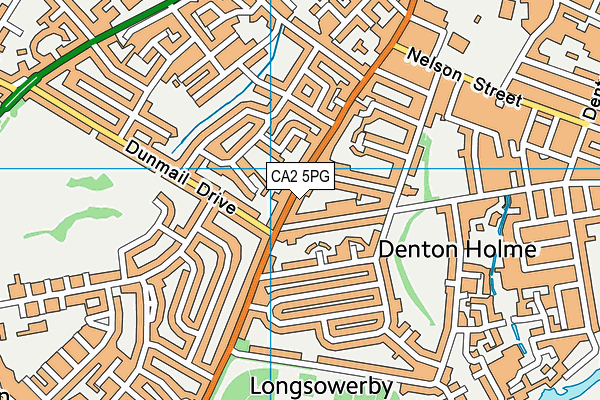 CA2 5PG map - OS VectorMap District (Ordnance Survey)