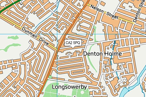 CA2 5PQ map - OS VectorMap District (Ordnance Survey)