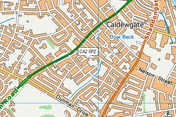 CA2 5PZ map - OS VectorMap District (Ordnance Survey)