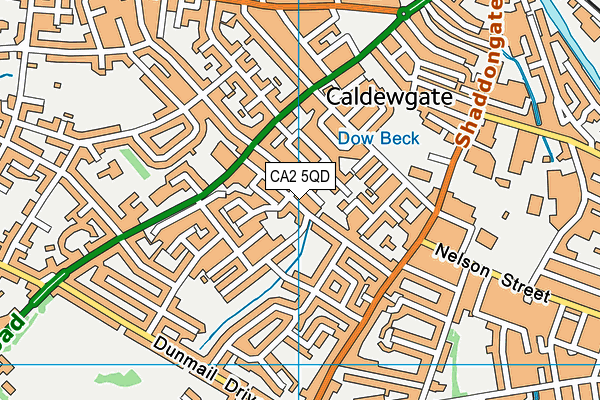 CA2 5QD map - OS VectorMap District (Ordnance Survey)