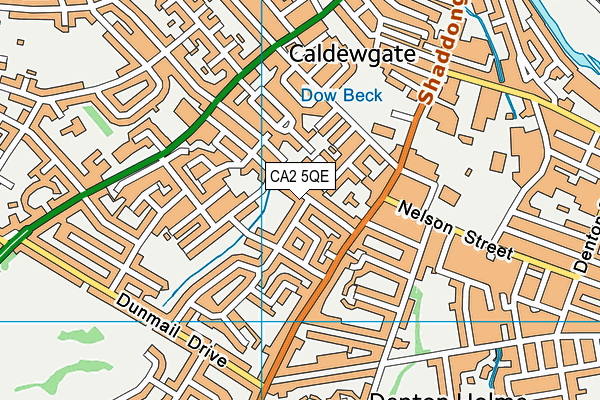 CA2 5QE map - OS VectorMap District (Ordnance Survey)