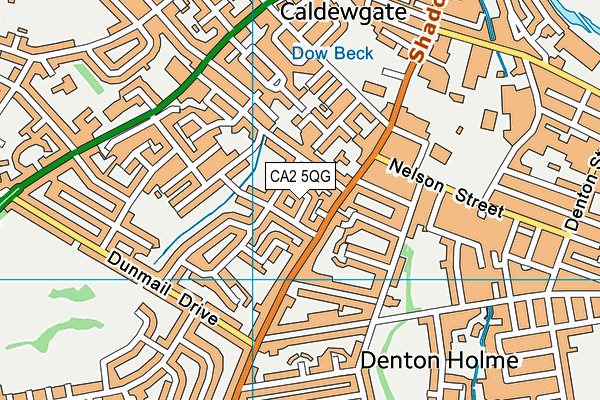 CA2 5QG map - OS VectorMap District (Ordnance Survey)