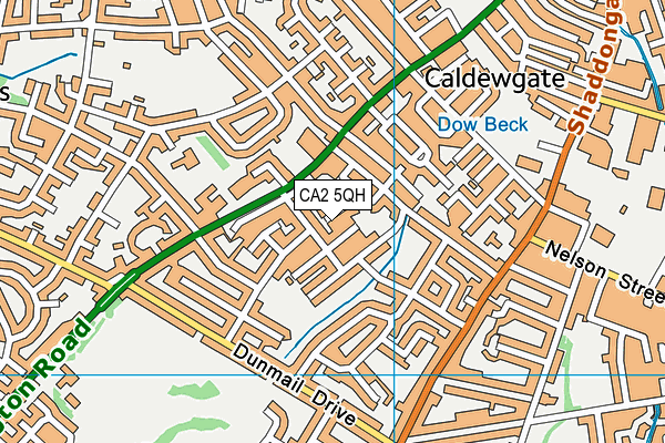 CA2 5QH map - OS VectorMap District (Ordnance Survey)