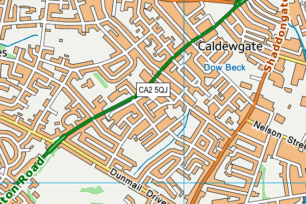 CA2 5QJ map - OS VectorMap District (Ordnance Survey)