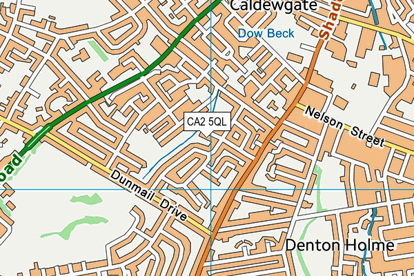 CA2 5QL map - OS VectorMap District (Ordnance Survey)