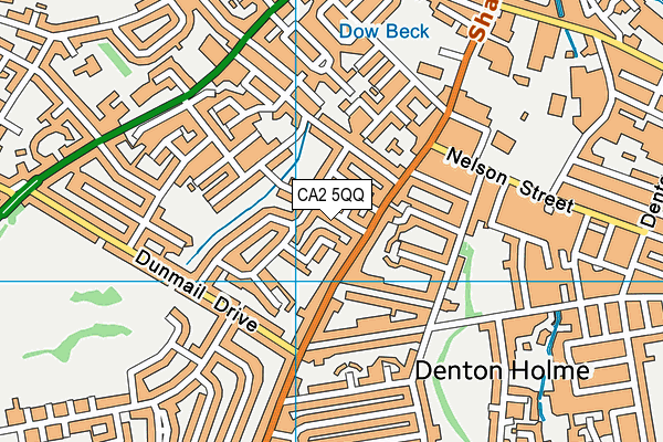 CA2 5QQ map - OS VectorMap District (Ordnance Survey)