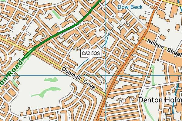 CA2 5QS map - OS VectorMap District (Ordnance Survey)